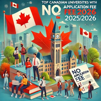 Top Canadian Universities with No Application Fee for International Students 2025/2026